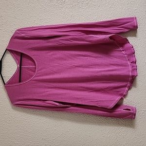 Lululemon Long Sleeve Sport Blouse, Color Pink, Size 10